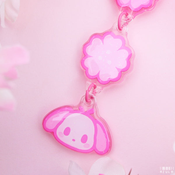 CHUBBY DOG SAKURA ✦ KEYCHAIN