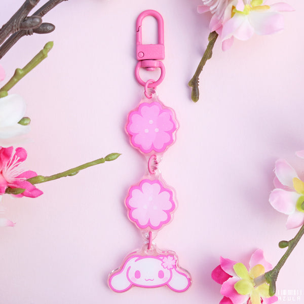 CINNAMON DOG SAKURA ✦ KEYCHAIN