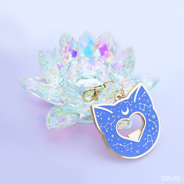 CELESTIAL CAT ✦ BOTTLE OPENER KEYCHAIN